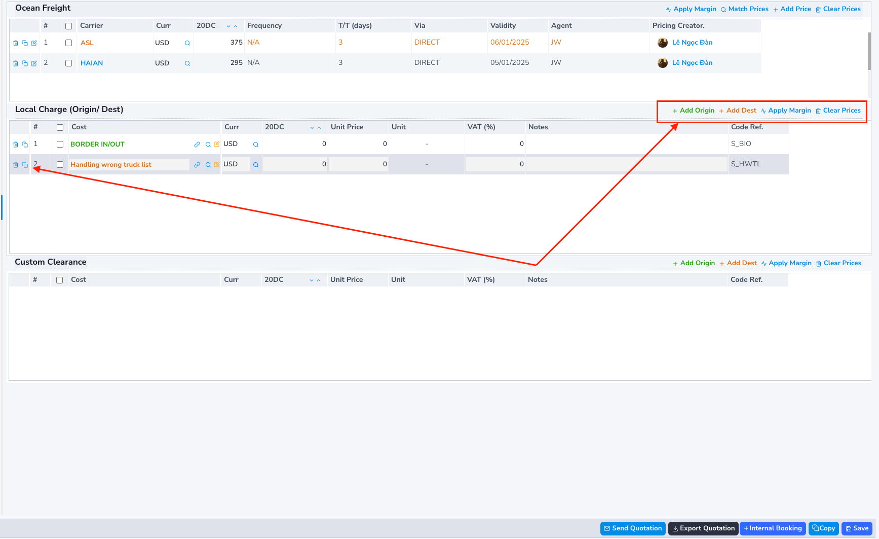 Placeholder for Ocean Freight/Local Charge Image