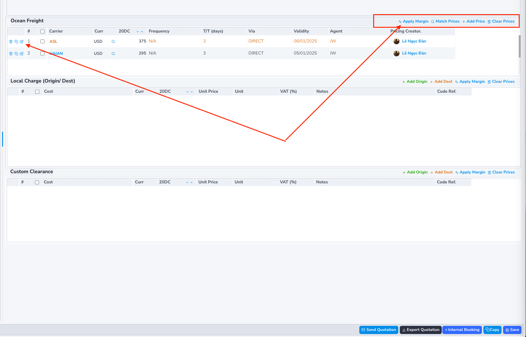 Placeholder for Ocean Freight/Local Charge Image