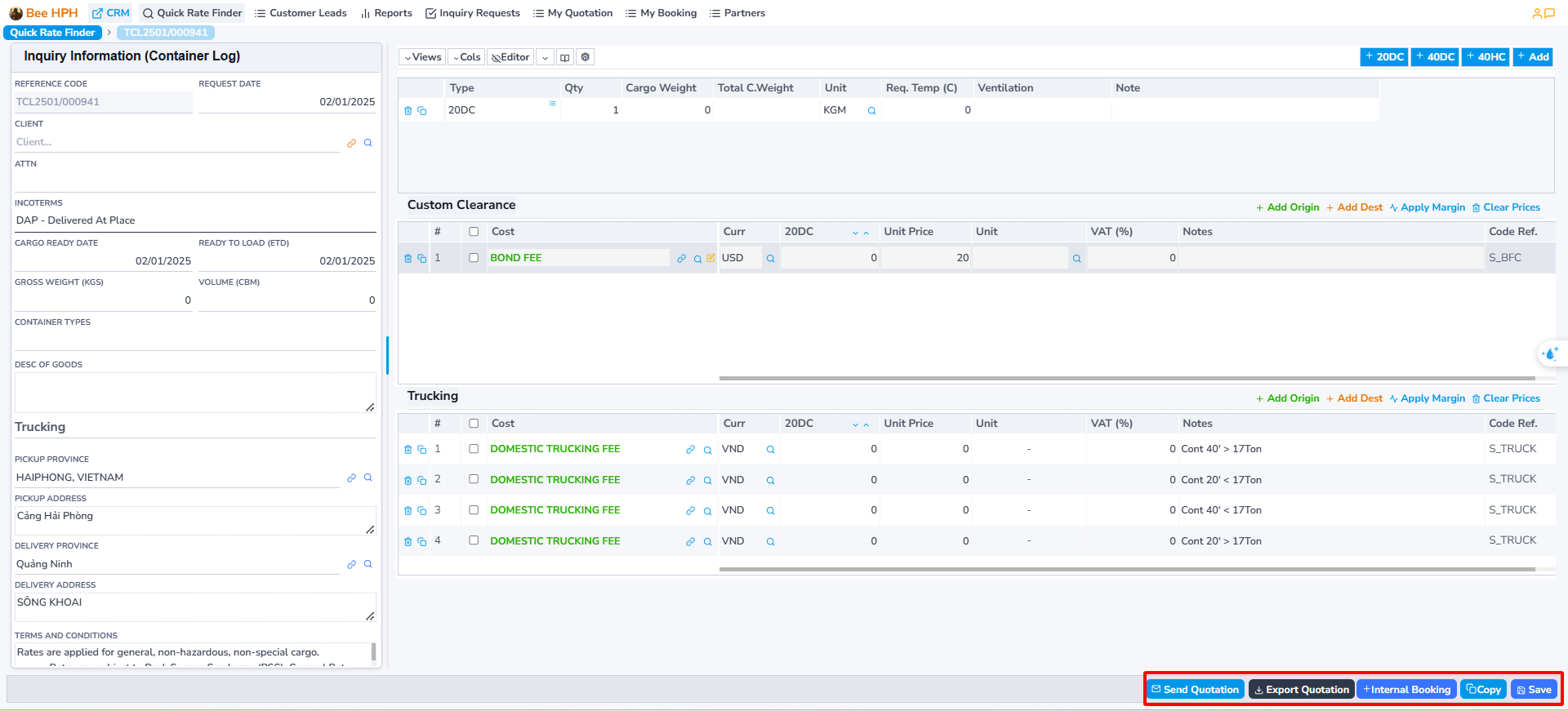 Placeholder for Ocean Freight/Local Charge Image